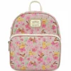 LOUNGEFLY POKEMON PIKACHU & EEVEE FLORAL CONVERITBLE MINI BACKPACK