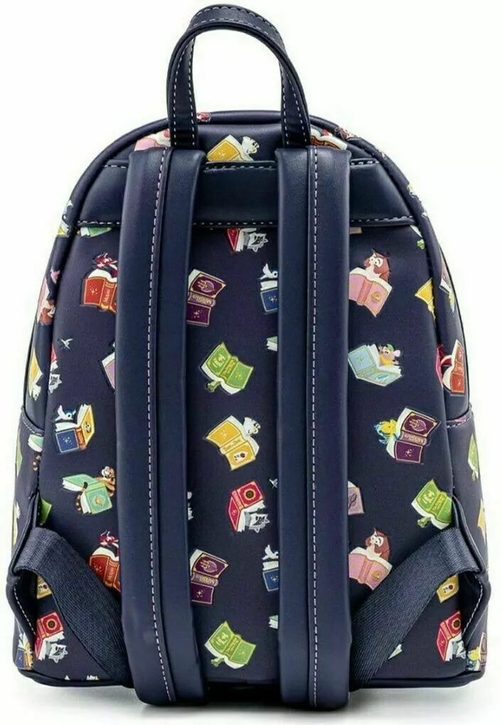 LOUNGEFLY DISNEY PRINCESS BOOKS AOP MINI BACKPACK 4 LOUNGEFLY DISNEY PRINCESS BOOKS AOP MINI BACKPACK